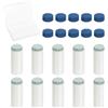 YELARXI Kit Punte infilabili per Stecca da Biliardo 9mm Blu 10 Pezzi | Ricambio rapido con custodia trasparente, per appassionati e atleti di snooker e biliardo