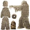 Riouwal Ghillie Suit 3D Camo Leafy Leggero Abbigliamento da Caccia per Uomo Traspirante Ghillie Poncho per Cacciatori, Sniper, Paintball, M
