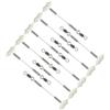 Generic 10pcs Zucca Bilance Staffa Fornitura di Pesca Glow Zucca Bilance Staffa Girevole Connettore Accessori Da Pesca Strumento