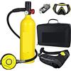 POAHNCU Bombole da Immersione, Bombola di Ossigeno per Respiratore Portatile da 1 Litro capacità per Immersioni Subacquee