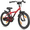 PROMETHEUS BICYCLES bicicletta bambina 6 anni bici per bambina bambino 18 pollici bimba con freno contropedale e V-Brake Rosso Nero