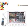 piudoiliy Tabellone segnapunti elettronico per Snooker, Display LED a Parete con Telecomando, Display Digitale da 0 a 199, per Sala da Biliardo.