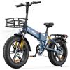 FLYRUN Bici Elettrica Pieghevole NFC&APP, E-Bike con Doppia Sospensione | Bici Elettrica Uomo Donna 250W Motore, 48V 13Ah Batteria, Autonomia di 120 km, 7 Velocità, 20×4.0 Fat Tire per Ogni Terreno