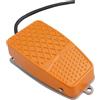 UTTASU Pedale Elettrico Momentaneo in Alluminio 250V(Latching Switch) | e per contatto NO, circuito chiude premendo, per ideale per attivazione rapida