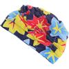 ifundom Cuffia da Nuoto in Stoffa per Chioma Lunghi, Stile Fashion | Pieghe Elegante, Facile da Indossare e Togliere, Adatta per Spa e Allenamento in Piscina