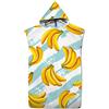 Highdi Surf Poncho con Cappuccio, Microfibra Asciugatura Rapida Frutta Telo Mare Uomo o Donna Adulto Asciugamano Accappatoio Ideale per Sport Piscina Spiaggia Nuoto