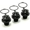 Wrbugukeji Valvola per gommone, 6 pezzi di ricambio per valvola dell'aria (nero) | 34 valvole Boston, 34 x 2,2 cm, ricambio universale per valvola ad aria, per kayak, per tubi di traino