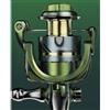 Momfin Mulinello da baitcasting per acqua salata, 15 kg, massima resistenza | Rapporto di trasmissione 5,5:1, recupero rapido, interni in ottone, finitura verde, ideale per la pesca con esca