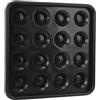 mingzhe Porta Biglie da Biliardo, Vassoio in Plastica, per 16 Biglie | Materiale robusto, perfetto per sale giochi, organizzazione ordinata, stile elegante