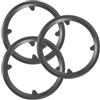 ifundom Paracatena bicicletta 3 pezzi plastica nera 42 denti 4 fori | Per corone di bici e bici da strada, resistente all'abrasione, anti macchie d'olio catena, design leggero