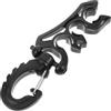VILLCASE Clip da Immersione Sostituibile per Tubo Snorkel, Nero, PP Acciaio | Supporto per Tubo da Snorkel Sostituibile, Installazione Facile, per Maschera Subacquea e Tubi a Bassa Pressione