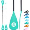 niphean Pagaia SUP Regolabile 3/4 Pezzi, Remo SUP Leggero per Tavola SUP | Pagaia Kayak Durevole e Smontabile, Remo per SUP con Asta in Lega di Alluminio e Pala in Fibra di Vetro