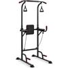 Fitby Sedia romana, stazione di trazione e dip, regolabile 170-205 cm, nero | Sollevamento gambe, chin-up e modellazione. Telaio in acciaio max 120 kg, elastici e cinghie inclusi, piedini antiscivolo