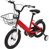 Oxylonty Bicicletta per bambini da 14 pollici, per ragazzi e ragazze, con cestino e | Completo di cestino e campanello per l'avvio