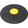 Fzaqwen Tavoletta di Equilibrio Girevole | Base Sferica per Rotazione a 360 Gradi, Pedana di Equilibrio, Cuscino Massaggiante, Riabilitazione, Casa, Adulti, Nero+Giallo