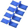Abaodam 4 Pezzi Sacco per Giudice per Calcio in Nylon, Portatile, Blu | Pallini D'acciaio, Texture Antiscivolo, Presa Sicura, di Calcio Giovanile e Partite Rapide