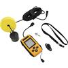 Domary Sonar Fish Finder, High Accuracy Wired LCD Depth Finder for Boat | Wired Connect Sonar Sensor, 328ft Profondità, 45° Angolo del Fascio, Corpo in ABS, Adatto per Acqua Salata