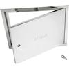 Generico Sportello Contatore Acqua in Acciaio Zincato L x H 50x50 | Serratura Inclusa, Cornice Perimetrale, Zanche Estraibili, Prodotto Italiano, Finitura Lucida
