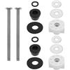 The Lord of the Tools Set di 2 bulloni per cerniere per sedile WC, kit di bulloni di ricambio per cerniera fissa, universale, in acciaio inox, con bullone in gomma