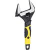 QUARKZMAN Chiave Regolabile 6 CR-V Set Chiave Universale Nero/Giallo | Apertura Larga Mascella Fosfatazione, Per Riparazioni Idrauliche E Di Fine