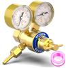 MEANLIN MEASURE MEANLIN Riduttore ossigeno con manometri per gas saldatura CGA 540,regolatore per cannello taglio,uscita 0~700KPa ingresso 0~28000KPa,doppio manometro con uscita raccordo flessibile