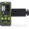 LasGoo LG-REC01 Ricevitore per Livella Laser, Doppio Display LCD, Rilevatore di Raggi Laser Verde e Rosso, Fino a 50m, Batteria Ricaricabile Integrata, Morsetto Incluso