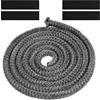 Flintronic Guarnizione per Porta Stufa, Ø12mm-2.5M(Grigio） | Fibra Corda Ignifuga, Nastro Isolante Fibra Alta Temperatura, Per Stufe Pellet, Tubi E Porte Forno, Camino