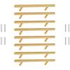TRIXES Maniglie a T per Mobili, Armadi e Cassetti in Acciaio Inox (200mm. Oro)