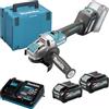 Makita GA041GM201 - Smerigliatrice angolare a batteria, 40 V, max. 4,0 Ah, 2 batterie + caricatore in MAKPAC