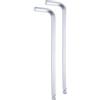 QUARKZMAN 2Pz Set Chiavi a Brugola Estremità Sferica 10mm Braccio Lungo | in Acciaio al Cromo-Vanadio, a Forma L Chiave Torx Attrezzi, per Riparazioni Domestiche Biciclette e Motociclette, Argento
