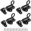 QWORK® Chiavistello a Molla 4.5x4.4cm - Serratura Automatica in Alluminio, 4 Pezzi