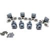 Musuntas 8Pcs Cuscinetto Doccia，Doppio rulli rullo ruote cuscinetti rotelline per la porta doccia cabina Home Bagno fai da te Parti di ricambio (23mm)