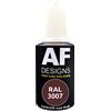 Alex Flittner Designs Pennarello a vernice RAL 3007, nero opaco, 20 ml, vernice per ritocco acrilico, per riparazione, legno, metallo, mobili da bagno