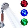 Comely Soffione Doccia LED, 3 Colori Telefono Doccia LED per Bagno | Con Doppio Filtro per Cloro, Risparmio di Acqua, ABS Cromato