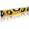 Hugclaw Livella a bolla 30 cm Magnetica, Magnetica Torpedo con 3 fiale 45° 90° 180° e estremità gommate, piccola a bolle in alluminio con base magnetica per lavori e fai da te