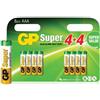 gp batterijen GP Alkaline Super AAA Batteria 1.5V (8x)