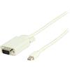 Valueline Porta Mini Display - VGA 15-pin 2,0 Metri Bianca