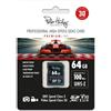 Peter Hadley Prof. 64GB UHS-I SDXC Cl10, U3, V30 ad alta velocità (100/95 MB/s)