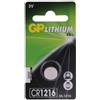 gp batterijen GP Pila a bottone al litio CR1216, blister 1