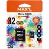 Maxell Scheda di memoria Micro SD Scheda 32GB