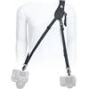 BlackRapid Hybrid X Extra Comfort - Tracolla per fotocamera singola/doppia