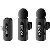 Boya BY-V2 V2.0 Wireless Lavalier Microfono per Lightning - 2 x TX e 1 x RX