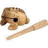 Nino Percussion 517, Rana güiro, Misura XS, Legno Naturale