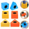 Set of 6 Reusable ABS Microphone Flag Stations for TV Interview and Meetings