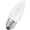 LEDVANCE Osram LED candela a filamento 4,8W = 40W E27 opaco 470lm bianco caldo 2700K 300° DIMMABILE