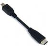 System-S Adattatore USB Tipo C 3.1-Mini USB Host OTG Cavo host in movimento da 10 cm in nero