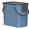 Rotho Sistema di raccolta differenziata Rotho 25L Albula - Portarifiuti 40,0 x 23,5 x 34,0 cm - Portarifiuti in plastica con maniglie - Portarifiuti con coperchio e adesivi