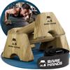 BARE HANDS Impugnature per flessioni BARE HANDS - 2x impugnature per flessioni in legno, adatte alle articolazioni e antiscivolo - attrezzatura per calisthenics per uso interno ed esterno