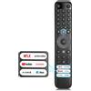 Lustrens Telecomando per Smart TV, telecomando vocale per Android/Google TV