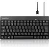 Lustrens Mini tastiera cablata con layout AZERTY e connettore USB-C, colore nero